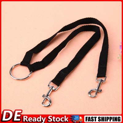 Nylon Double Dual Two Pets Hundeleine 2-Wege-Koppler-Wanderhalskette DE