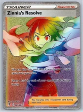 Zinnia's Resolve - Rainbow - Evolving Skies 225/203 Full Art Pokemon Card NM