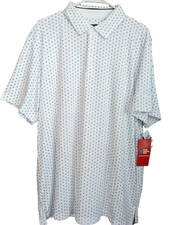 PGA Tour Golf Polo Shirt Mens XL Pro Series Golf Club Print Short Sleeve NWT