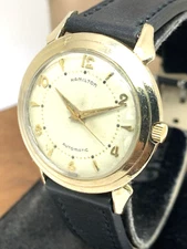 Hamilton Men's Watch 661 Vintage Swiss Hand Wind 10k Gold Filled Case K402 34mm