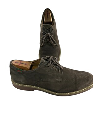 BASS Pasadena Mens Size D Derby Brown Nubuck