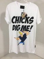 Pascucci Men's Johnny Bravo Chicks Dig Me Short Sleeve Shirt Medium Pascucci Men's Johnny Bravo Chicks Dig Me Short Sleeve Shirt Medium