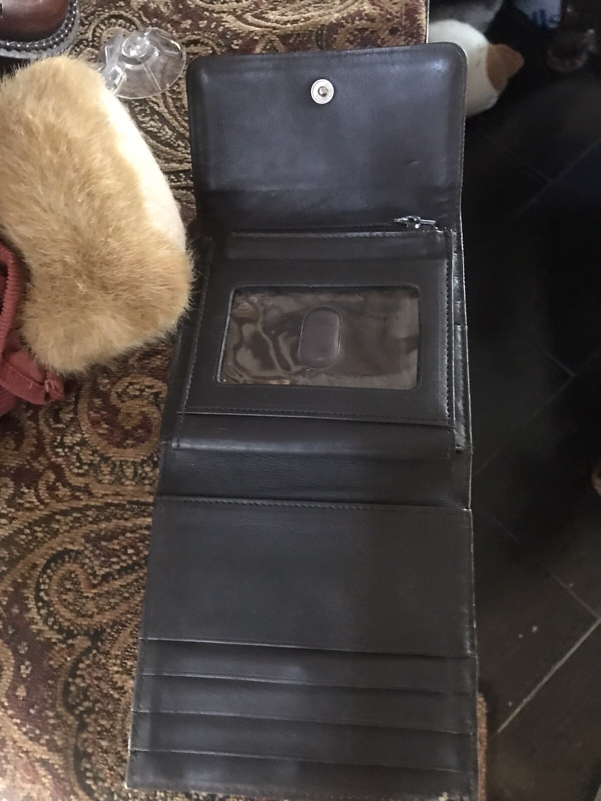 DKNY Women's Bryant Small Leather Zip Around Wallet Gem