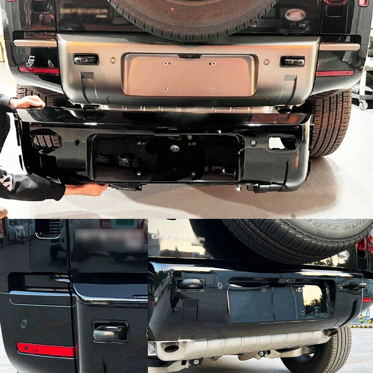 Kit Carrosserie Noir Brillant Pour Land Rover Defender 90/110/130 (2020-2026) – ABS Qualité