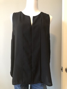 black chiffon tank