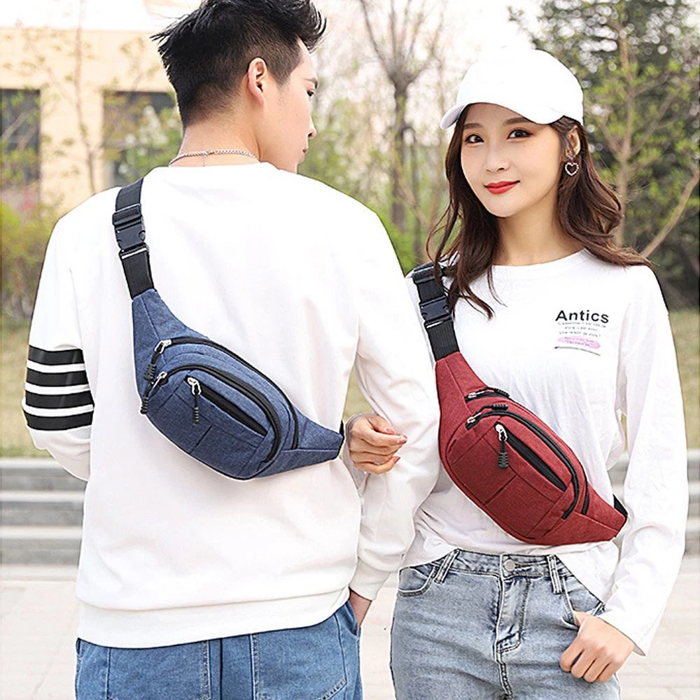 Deporte Casual Paquete de pecho de cintura Bolsos cruzados
