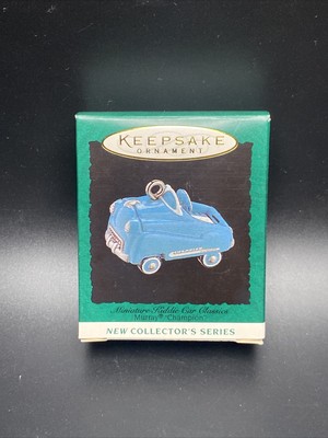 Hallmark Miniature Kiddie Car Classics Ornaments Blue Murray Champion #1