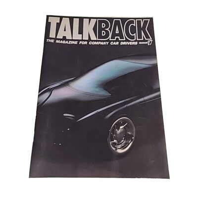 Talkback Company Car Magazine 17 Paperback Book