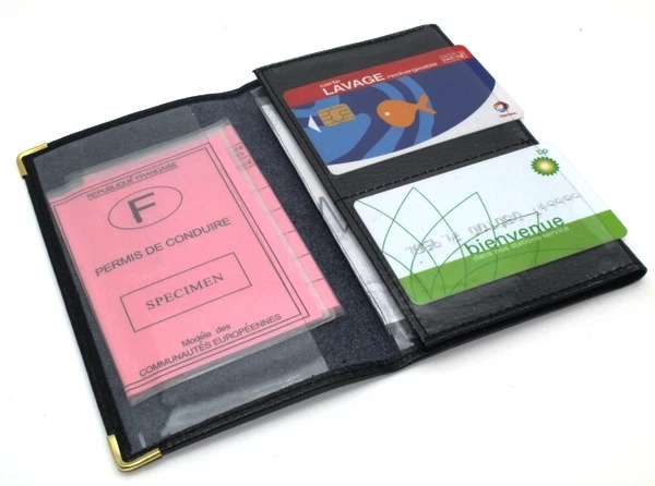 Etui de carte clearance grise