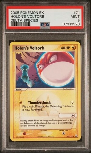 Holon's Voltorb graded PSA 9 for sale on eBay