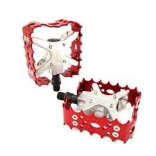 Wellgo BMX MTB New Bear Trap III Old school Bike Pedal 9/16" or 1/2" Red Green
