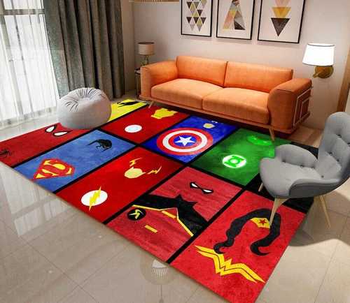 Alfombra 3D Marvel Avengers Spider Man Alfombra Puerta Alfombra Suelo Silla Alfombra-- - Imagen 31 de 47