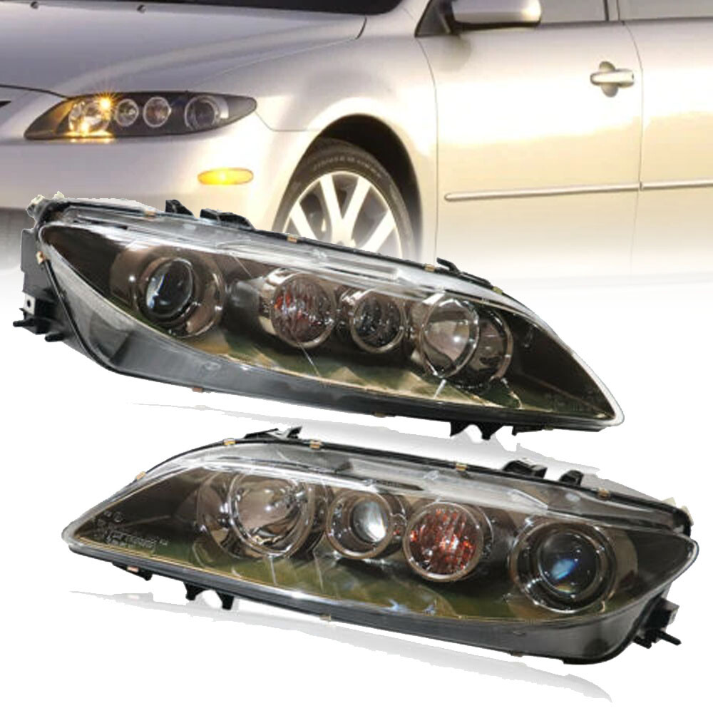 PAIR For 2006-2008 Mazda 6 Headlamp Assembly Set Left+Right Lighting Assembly