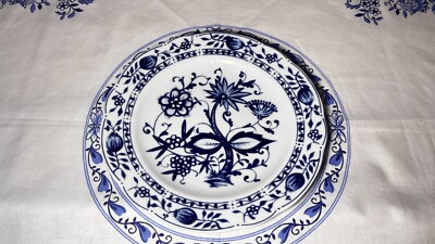 10-Stk. Kahla Zwiebelmuster Porzellan Teller Flachteller, Durchmesser 20 Cm