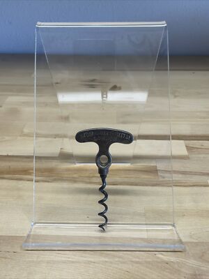 Vintage Lund London Corkscrew  57 Cornhill & 27 Fleets! 