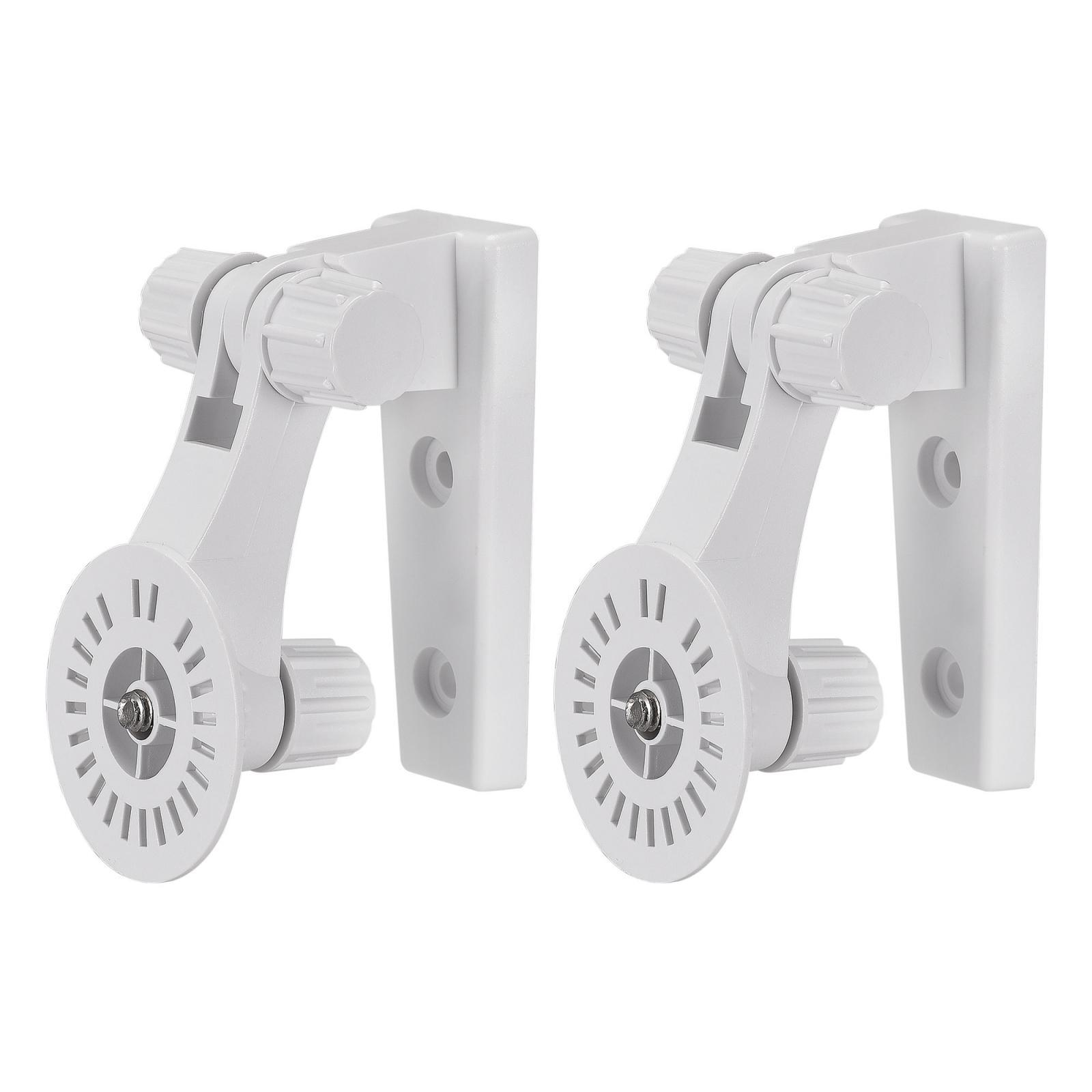 Adjustable Security Camera Bracket, Plastic Wall Mount CCTV Stand, White 2pcs