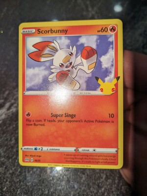 scorbunny pokemon card mcdonalds - - 25th Anniversary Collection - Placeholder Image Provided The Most Valuable Scorbunny Cards