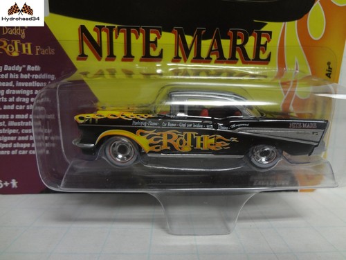 Johnny Lightning 1957 Chevy Bel Air Ed Big Daddy Roth FLAMES Nite MARE ...