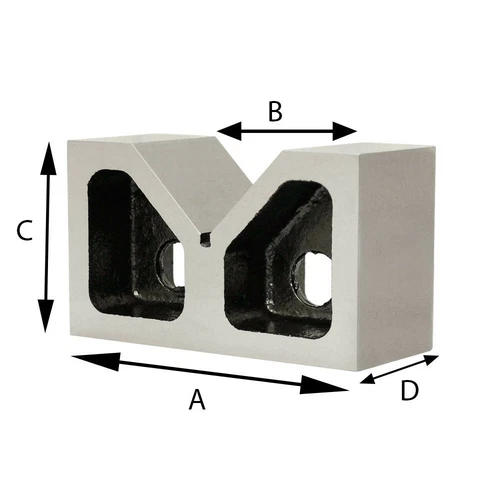 PAIR 3'' x 1-5/16'' x 2-3/8'' Cast Iron V-Blocks V-Block Ground 90 Degree V