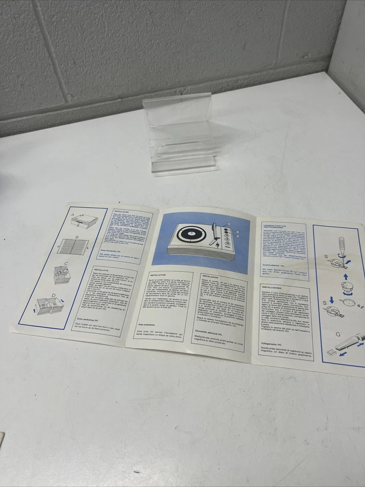 OPERATING INSTRUCTIONS RADIO TURNTABLE STEREO GF 732 PHILIPS 1970s - image 3 of 4