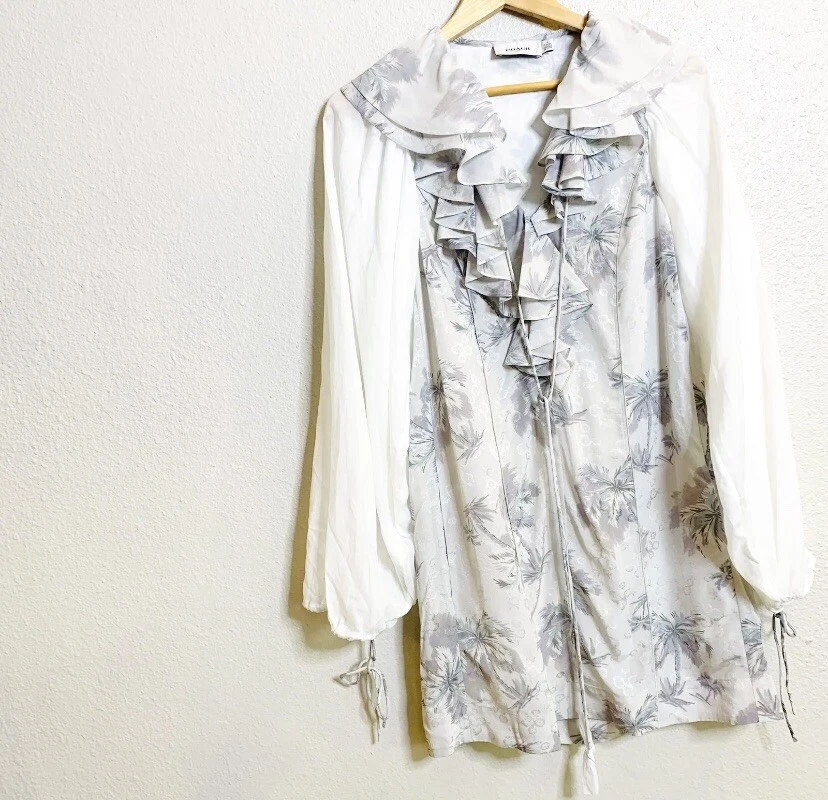 Mini abito da donna nuovo con etichette Coach palma taglia 2 $695 passerella lusso