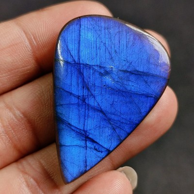 86 CT Natural Labradorite Gemstone Polished Pear Shape Stone 29x41 MM