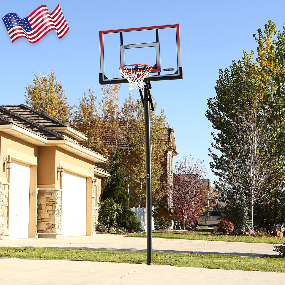 Lifetime Adjustable Inground Basketball Hoop 50 inch Polycarbonate NEW