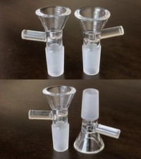  4 Pack 14mm Male Glass Bong THICK Bowl Headpiece Replacement - USA