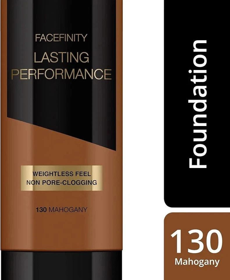 2 x Max Factor Facefinity Lasting Performance Liquid Foundation 130 Mahogany - Image 3 of 4