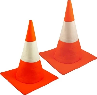 HENBRANDT 2 x Traffic cone orange Hat Adult Road Stag Night Fancy Dress Halloween Costume