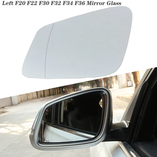 Left Side For Bmw F20 F22 F30 F32 Heated Wide Angle Wing Door Mirror White Glass