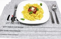 4Er Set Tischset Platzset Platzmatten Liebe Hellgrau Abwaschbar Platzmatte