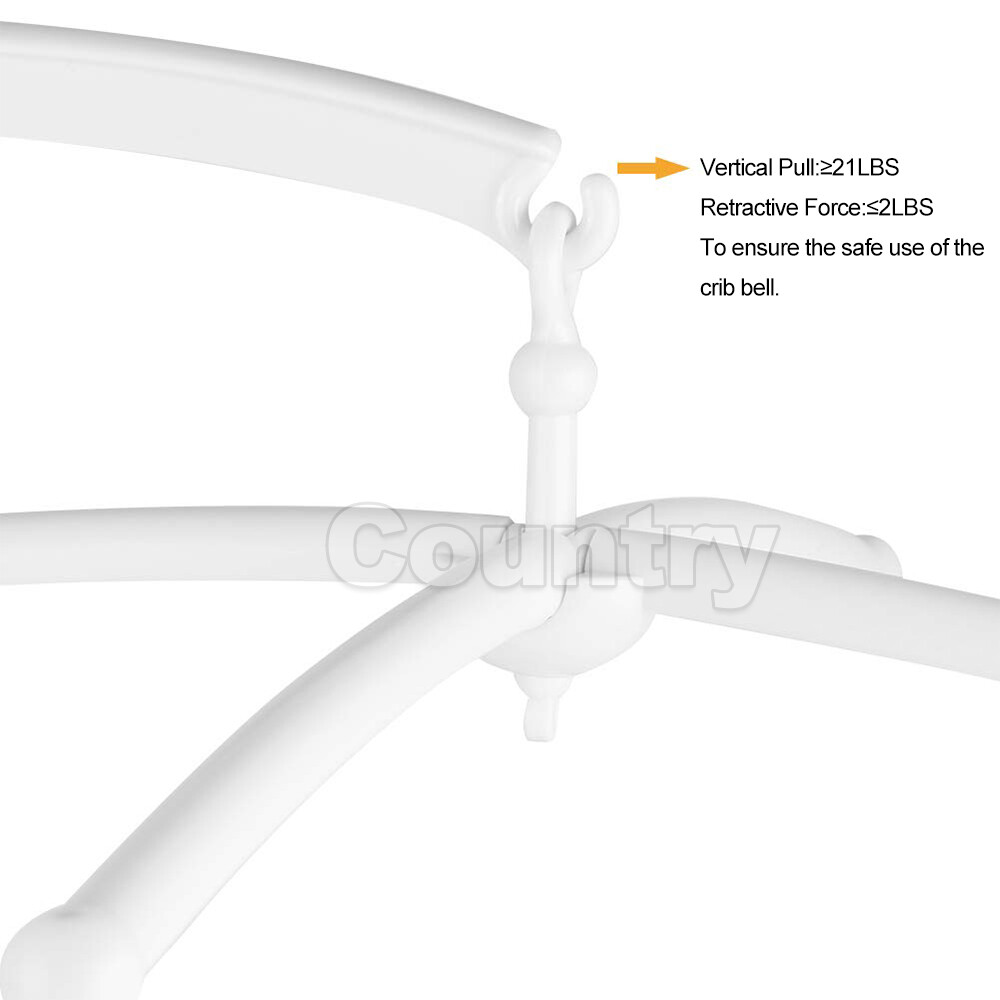 Baby Mobile Crib Cot Musical DIY Wind up Toys Music Box Hanger Arm Bed