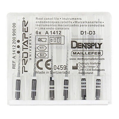 Dental Dentsply ProTaper Universal Rotary Retreatment Files Assorted Pack D1-D3