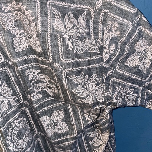 Camicia vintage Cooke Street uomo media campeggio hawaiano stampa rovesciata floreale D - Foto 13 di 16