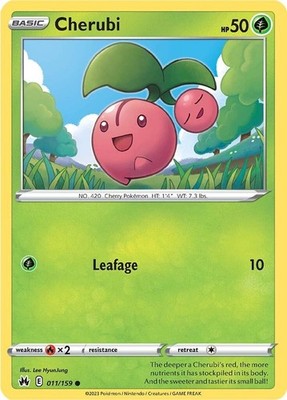 Cherubi CRZ 011/159 Pokémon SWSH: Crown Zenith Common EN NM