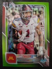 25 Bowman Chrome U Darius Taylor 1st Lime Green Refractor #126 250/275