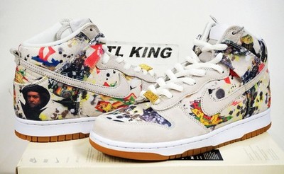 Nike X Supreme SB Dunk High OG QS Rammellzee Limited Edition Rare FD8779-100 VC