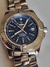 Breitling Colt Automatic A17380 Blue Face Sapphire with box and papers