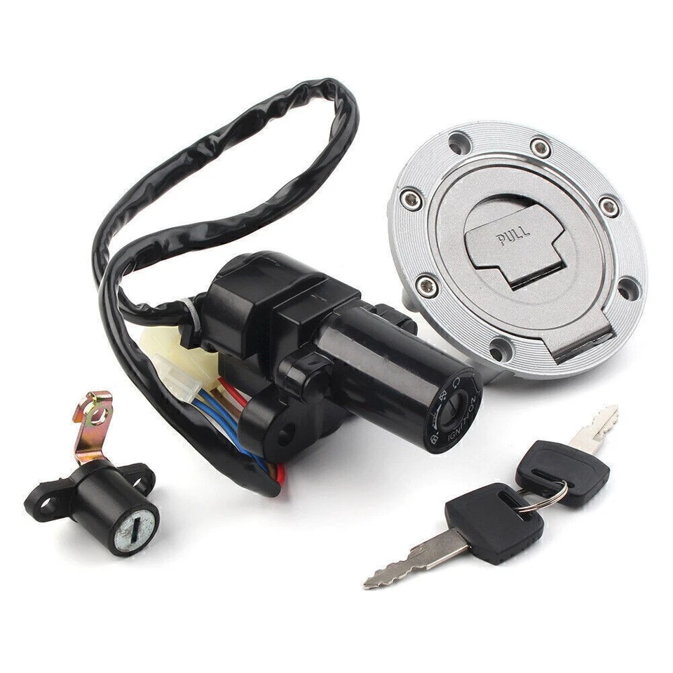 Ignition Switch Lock Fuel Gas Cap Key Fit Yamaha FZ09 FZ07 FZ1/FZ6/FZ8 2001-2016 - Image 2 of 4