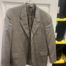 brown and white checkered blazer blazer formalwear menswear