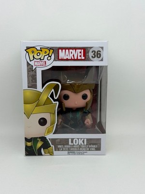 Funko Pop! Marvel Comics - Loki (Helmet) #36 Vaulted w/ Protector