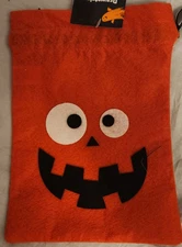 Felt Drawstring Halloween Candy bag Pumpkin Jack o lantern 268302