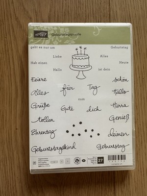 Stampin Up! Stempelset Geburtstagspuzzle Sizzix Big Shot