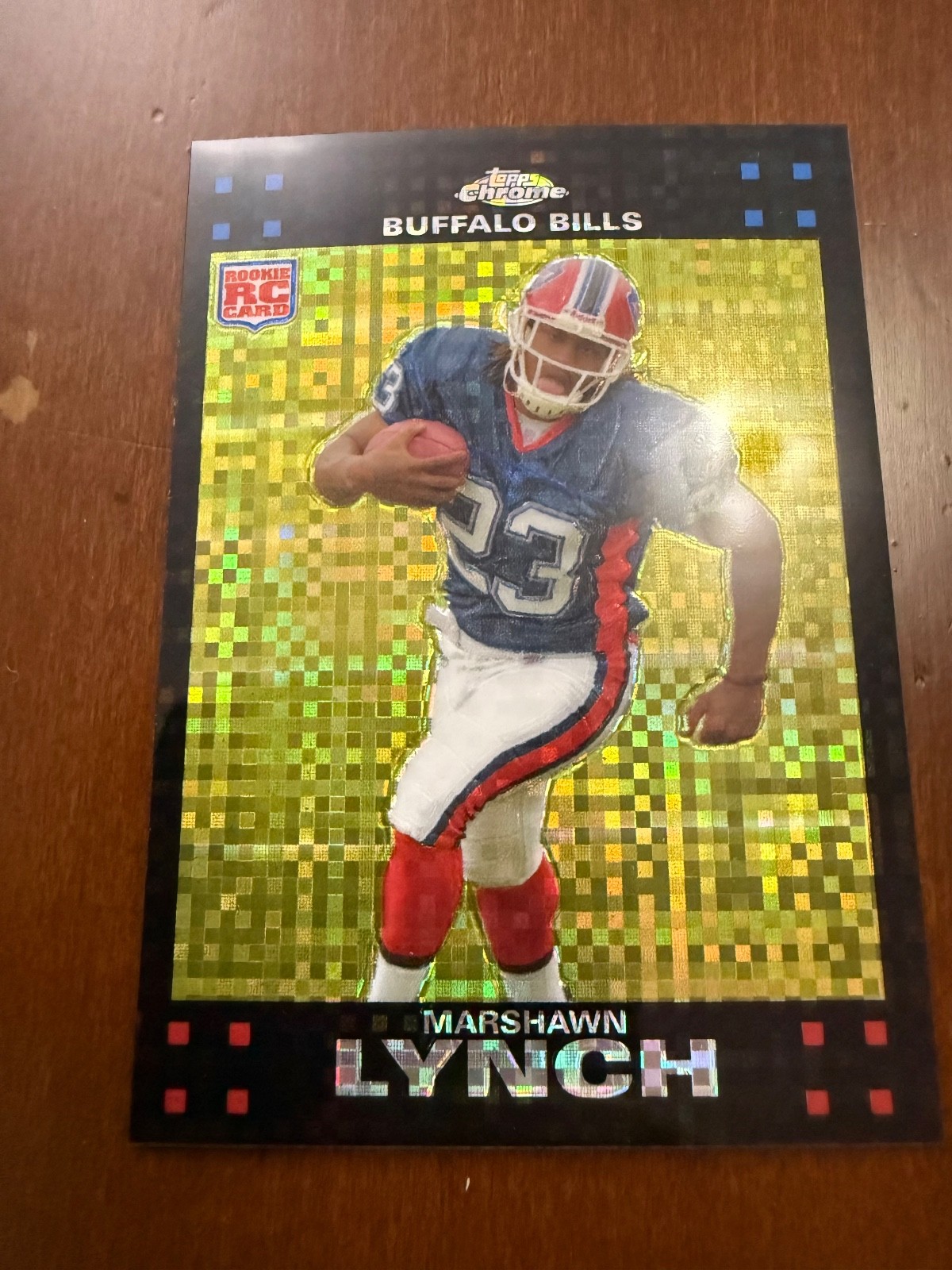 2007 Topps Chrome - Marshawn Lynch #TC182 X-Fractor (RC)