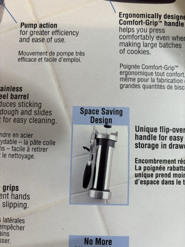 Vintage Wilton Cookie Pro Press W/10 Decorating Disks Comfort Grip Pump Storage - Picture 5 of 8