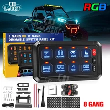 For 17-24 Can-Am X3 Wireless APP Control 8Gang RGB Switch Panel LED Light System