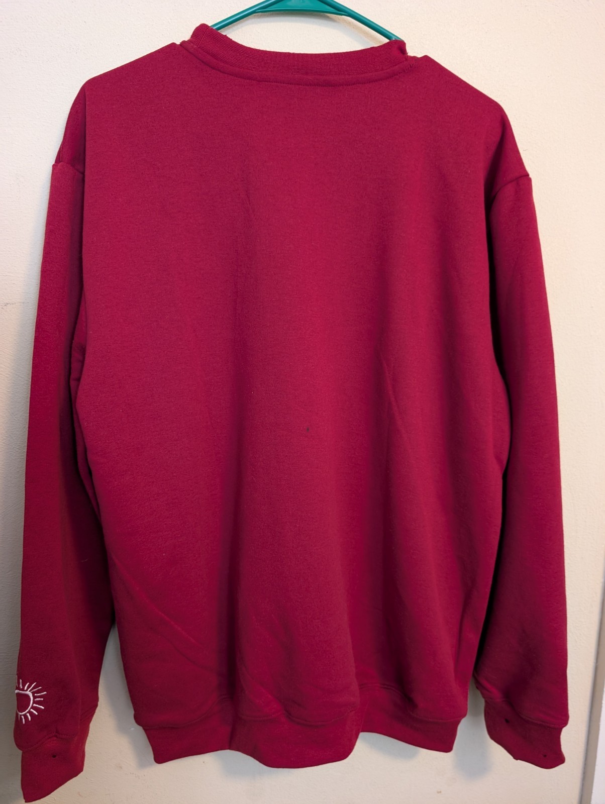 I ❤️ Vango OSU Buckeyes OHIO STADIUM Distressed Red Sweatshirt Womens LARGE