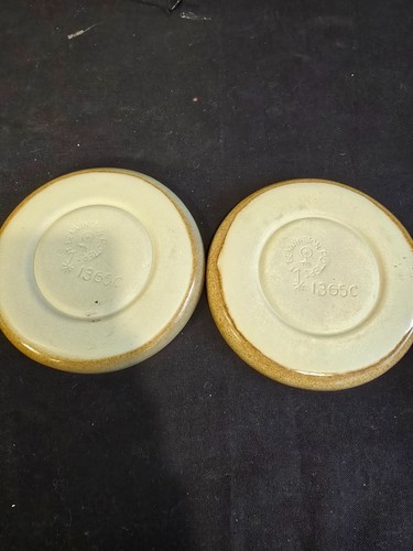 Bennington Potters 1365C Tawny Trigger Handle Cups & Saucers Set of 4 David Gil - Picture 13 of 14