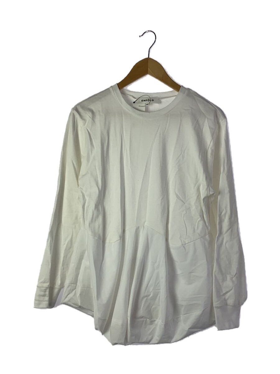 トップス ENFOLD SQUARE PEPLUM LONG-SLEEVES SHIRT トップス ENFOLD SQUARE PEPLUM LONG-SLEEVES SHIRT ENFOLD